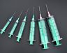3-Part Disposable Syringe(Luer Lock,Green Plunger)